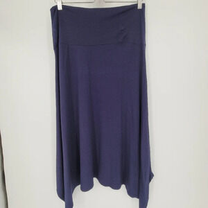 Eileen Fisher blue A lign sides flowy skirt size Medium